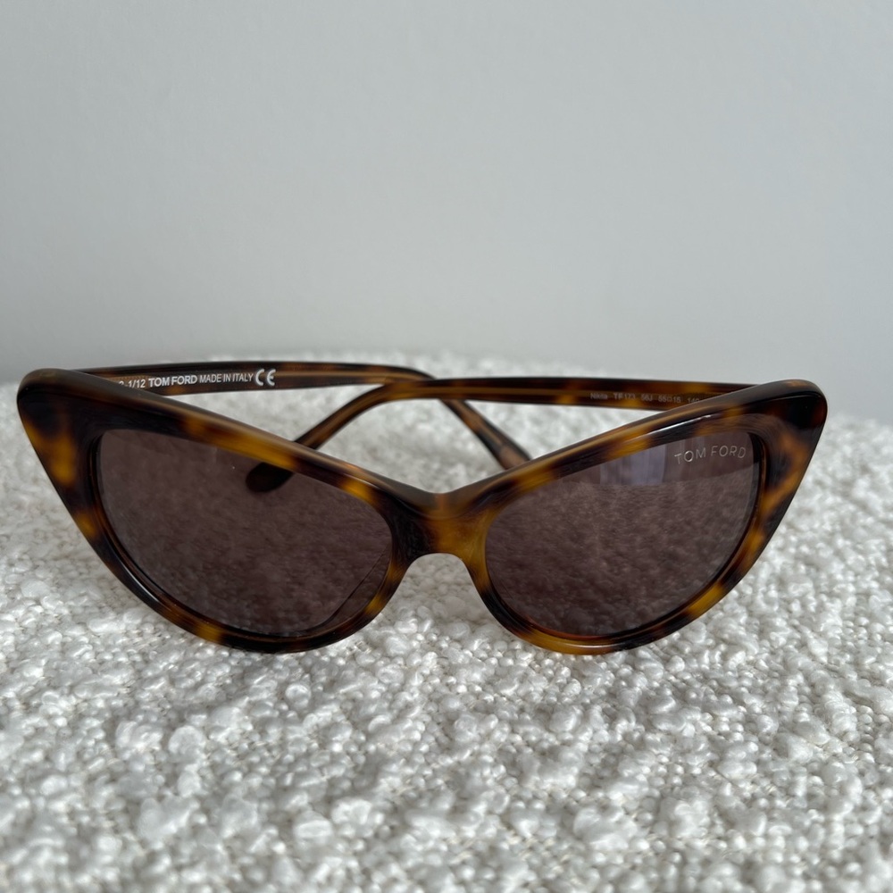 Vintage Tom Ford Nikita TF173 Tortoise Cat-Eye Sunglasses